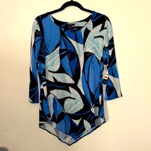 Alfani Blouse, Blue, SZ M